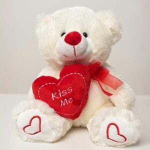 דובי לב "KISS ME" אדום ורומנטי ❤️